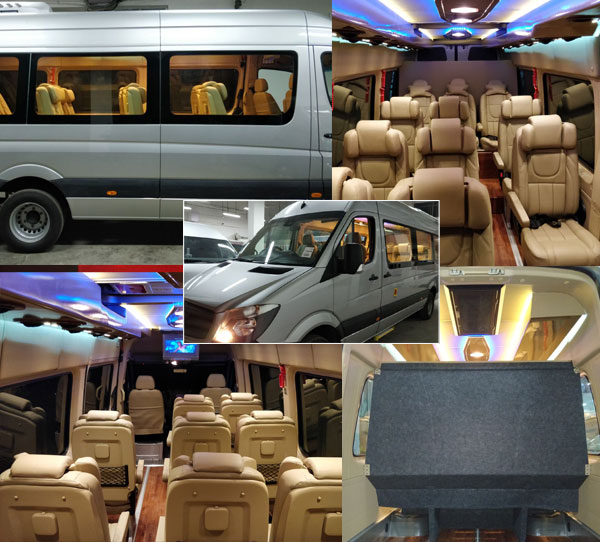 11 seater mercedes sprinter imported van hire delhi