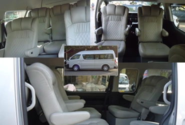 8 seater toyota hiace imported mini van on rent india